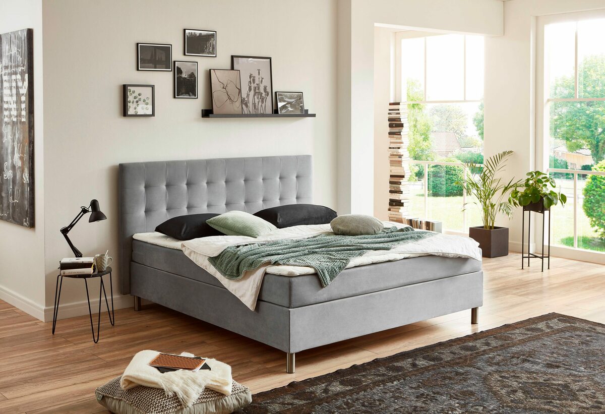Bild 1 von ATLANTIC home collection Boxbett Holly, mit Taschen-Federkernmatratze und Topper, wahlweise mit Bettkasten