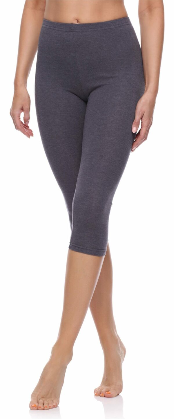 Bild 4 von Merry Style Leggings Damen 3/4 Capri Leggings aus Baumwolle MS10-199 (1-tlg) elastischer Bund