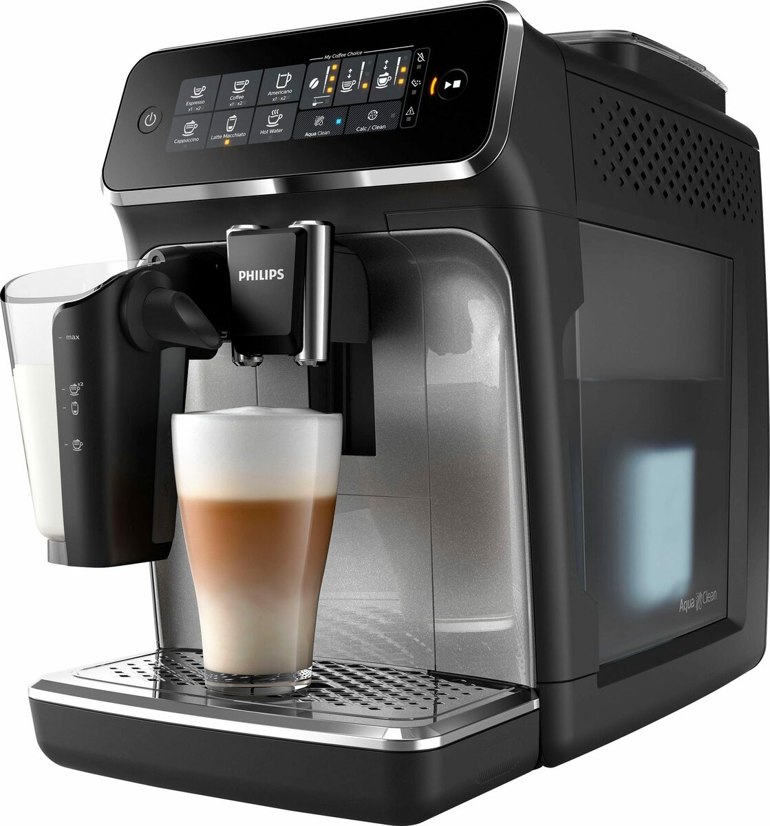 Bild 2 von Philips Kaffeevollautomat 3200 Serie EP3246/70 LatteGo, silber, schwarz