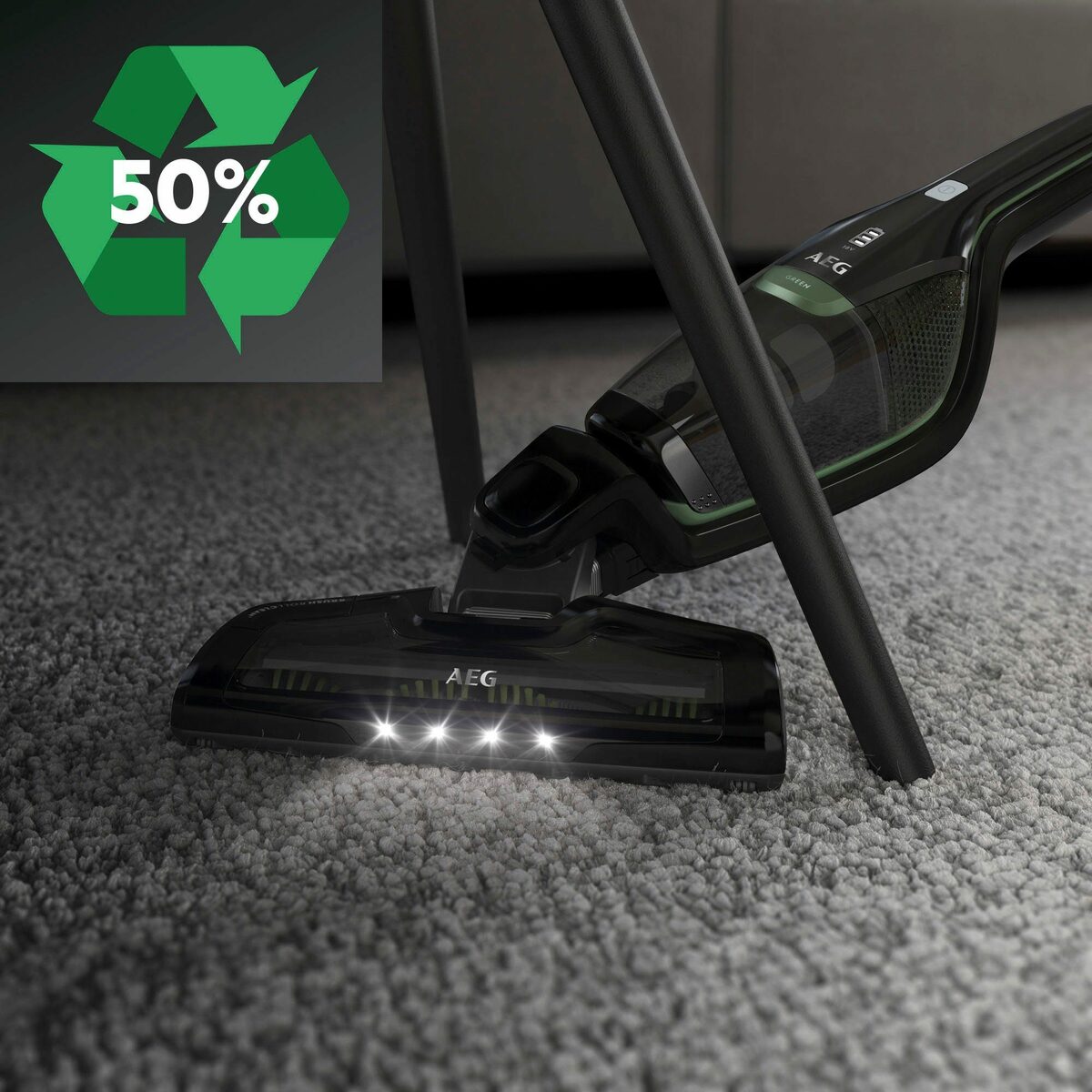 Bild 3 von AEG Akku-Hand-und Stielstaubsauger CX7-2-45MÖ, 2200 W, beutellos, Flexible 2in1 Funktion, mit Bürstenreinigungsfunktion