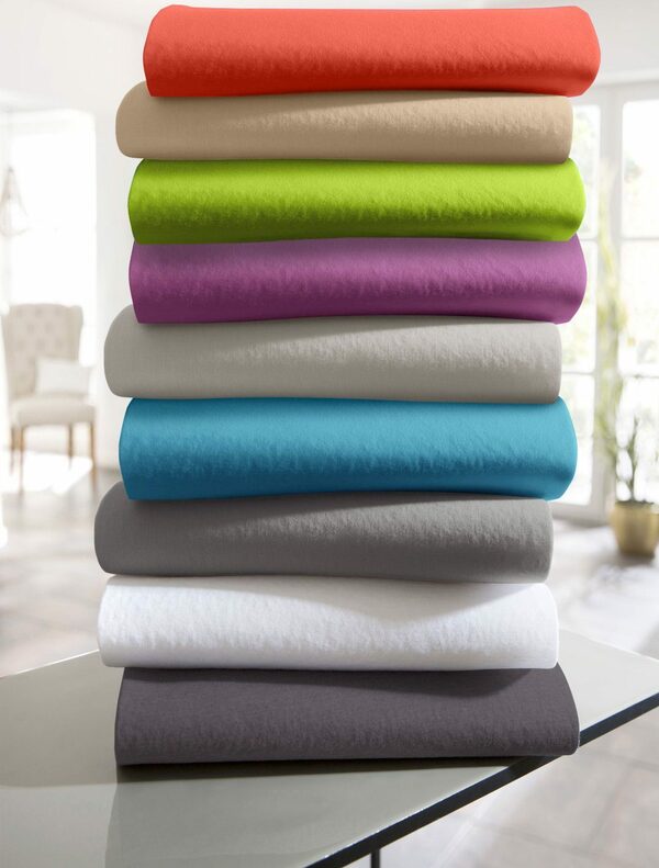 Bild 3 von Spannbettlaken Blackberry in Gr. 90x200, 140x200 oder 180x200 cm, my home, Single-Jersey, Gummizug: rundum, (1 Stück), Baumwolle, Matratzen bis 28 cm Höhe, Bettlaken, Spannbetttuch, Laken