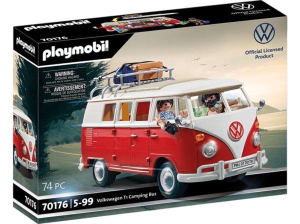 Bild 1 von PLAYMOBIL 70176 Volkswagen T1 Camping Bus Spielset, Mehrfarbig