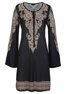 LASCANA Jerseykleid mit Bordürendruck