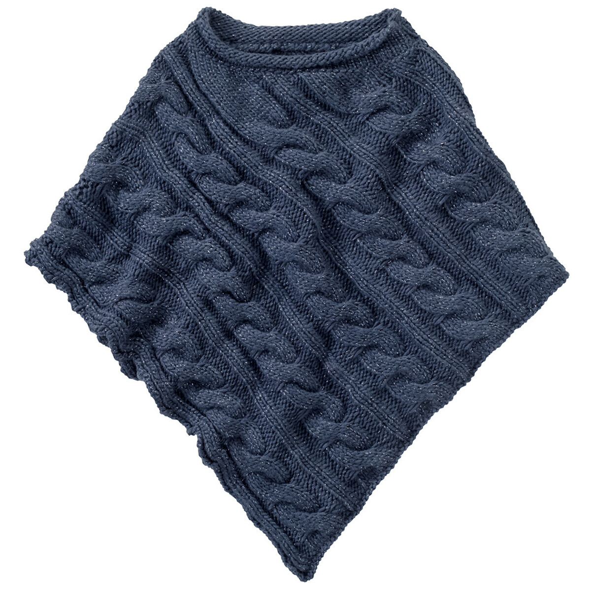Bild 1 von Mädchen Poncho mit Zopfmuster