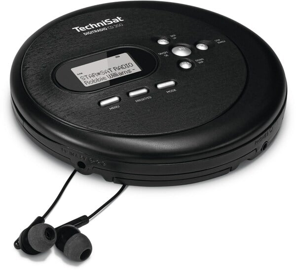 Bild 1 von DigitRadio CD 2GO tragbarer MP3 CD-spieler mit Radio schwarz