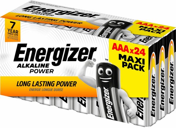 Bild 1 von Energizer 24er Box Alkaline Power AAA Batterie, (24 St)