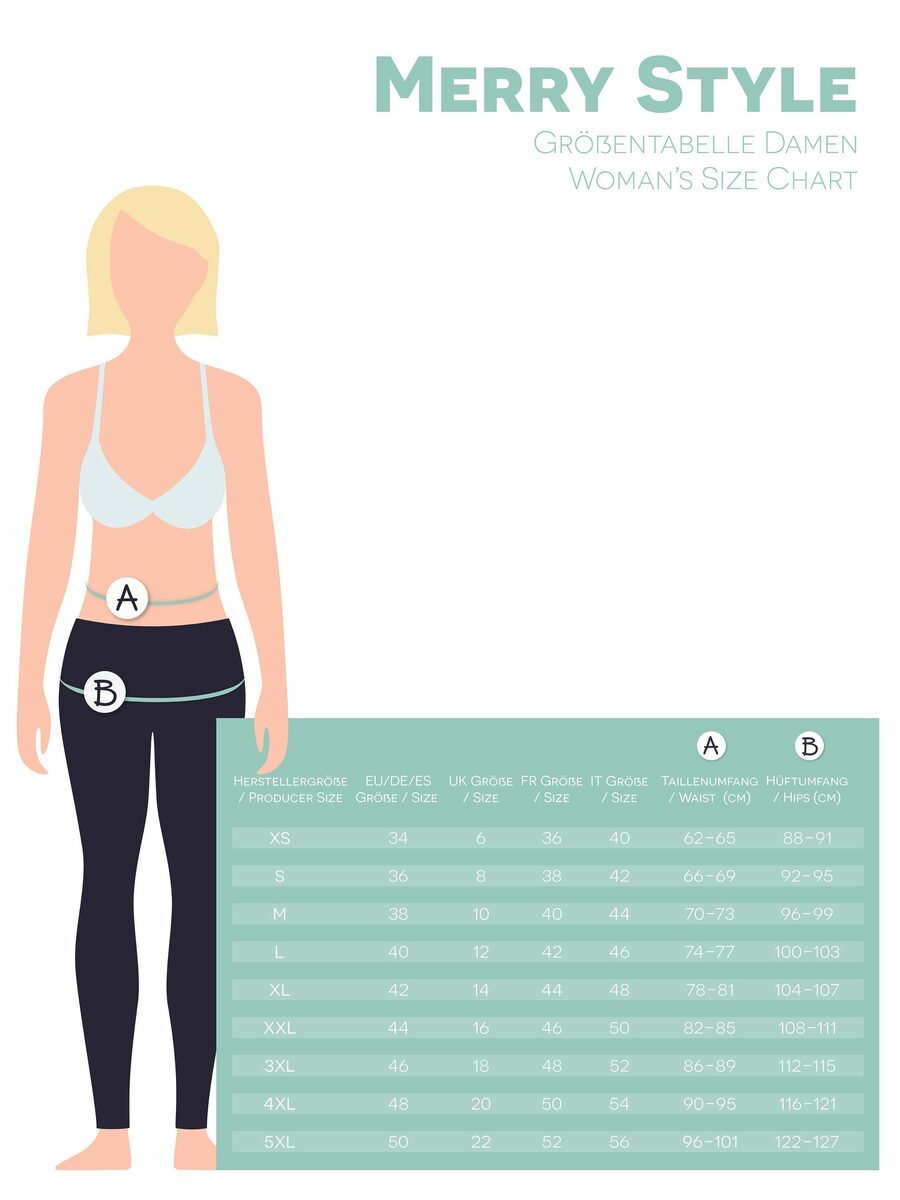 Bild 4 von Merry Style Leggings Damen Leggings 3/4 aus Viskose MS10-144 (1-tlg) elastischer Bund