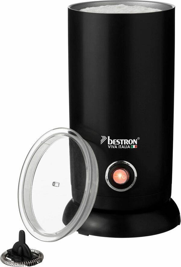 Bild 2 von bestron Milchaufschäumer Viva Italia, 550 W, Kabellos, 300 ml, Farbe: Schwarz