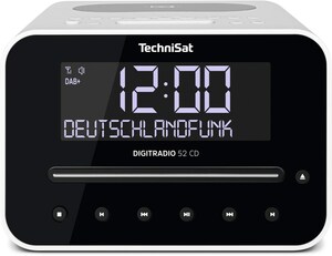 DigitRadio 52 CD Uhrenradio mit CD weiß