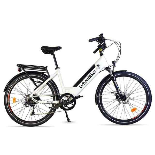 Bild 1 von Urbanbiker Sidney 23 E-Citybike, Weiss 26”, 540 Wh (36 V 15 Ah)