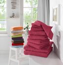 Bild 2 von my home Handtuch Set Inga, Walkfrottee, (Set, 10-tlg), Handtücher mit feiner Bordüre, Handtuchset aus 100% Baumwolle