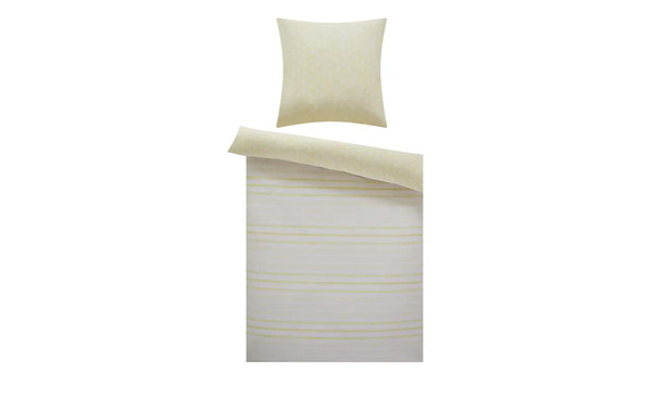 Bild 2 von Renforce Wende-Bettwäsche Streifen und Punkte