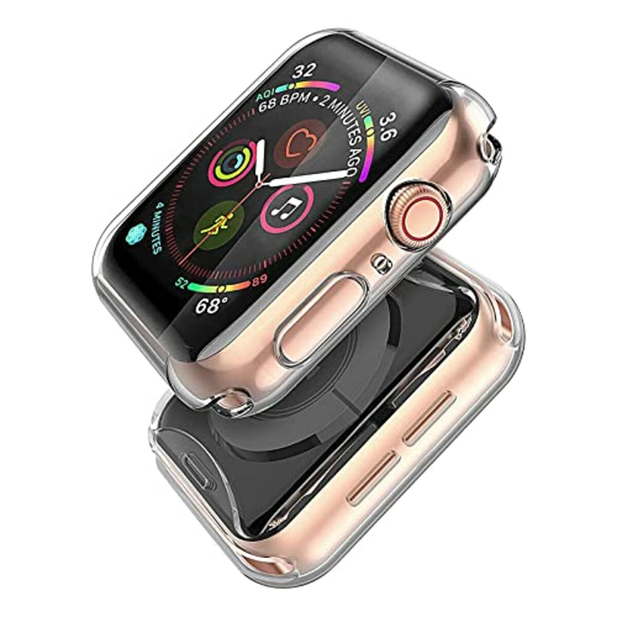 Bild 1 von Misxi 2-Stück für Apple Watch Ultra Hülle Mit Displayschutz, Rundum Schutzhülle HD Ultradünne Schutz Case für iWatch