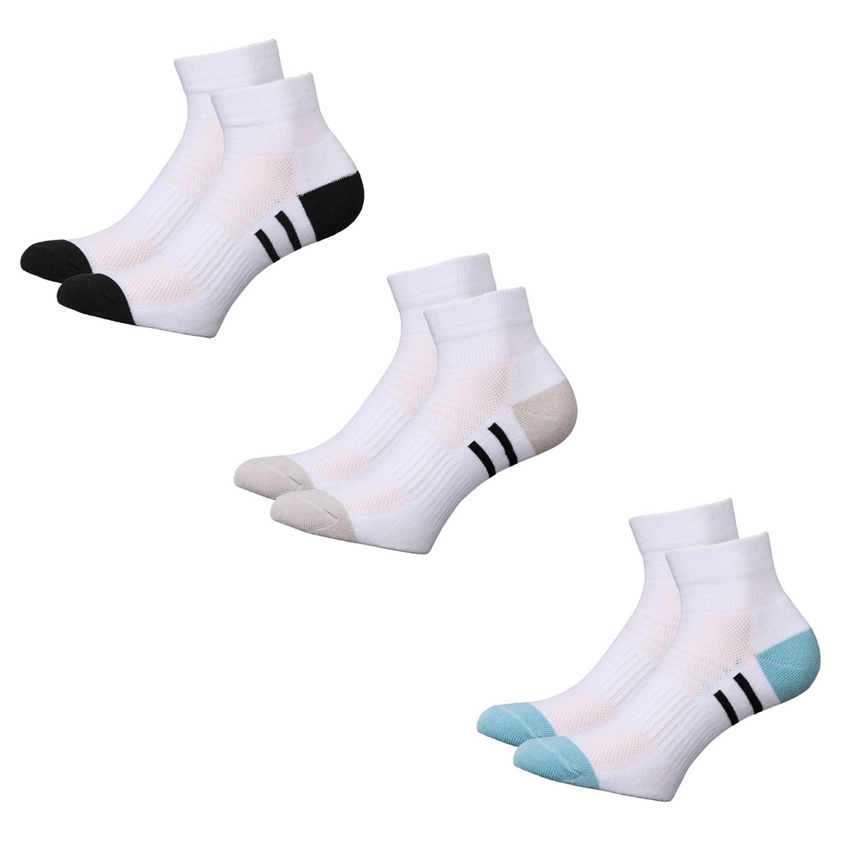 Bild 2 von CRANE Damen und Herren Fitness-Socken, 3 Paar