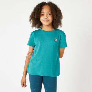 T-Shirt 500 Baumwolle Kinder grün