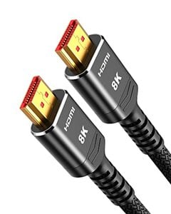 Highwings HDMI 2.1 Kabel 0.3m 8K Zertifiziertes, 48Gbps Highspeed 8K@60Hz HDMI Kabel 4K@120Hz 7680P eARC HDCP 2.2&2.3 DTS:X Dynamische HDR 10 Dolby Atmos Kompatibel mit PS5/4/3 X-BOX HDTV Monitor