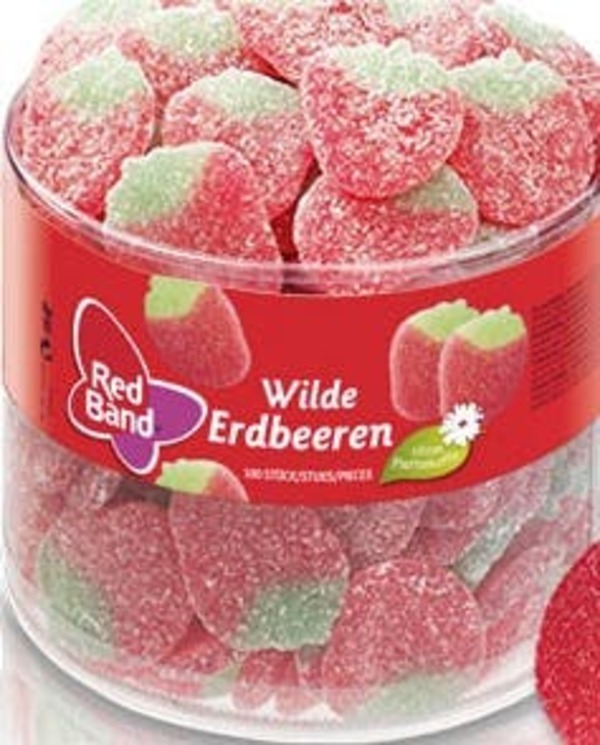 Bild 1 von Red Band Fruchtgummi Wilde Erdbeeren 100 Portionen (1 kg)