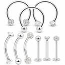 Bild 1 von AceFun 18 Stücke Hufeisen Hoop Piercing Circular Barbell Ohr