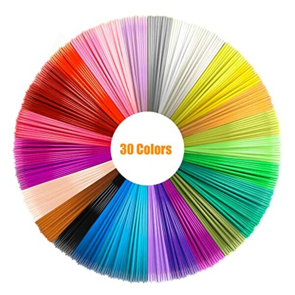 Bild 1 von 3D Stift Filament PLA, 30 Farben 492ft 1,75 mm auf der Rolle Druck Fillamentum 3D Stift Farben Set für 3D Stift und 3D Druck Stift