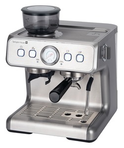 Tarrington House Kaffeemaschine ESG1522A, Edelstahl / Kunststoff, 32.2 x 34.7 x 41 cm, mit Kaffeemahlwerk, 1550 W, silber / schwarz