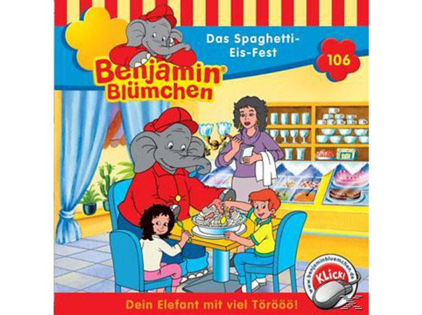 Bild 1 von Benjamin Blümchen - Folge 106: Das Spaghetti-Eis-Fest (CD)