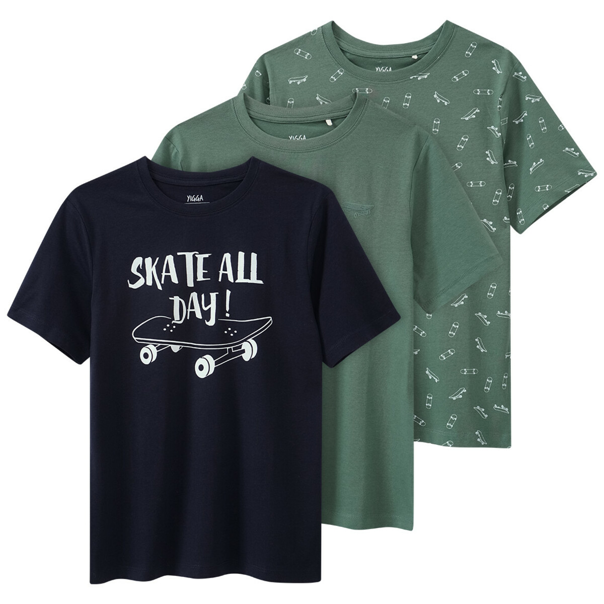 Bild 1 von 3 Jungen T-Shirts mit Skateboard-Motiven