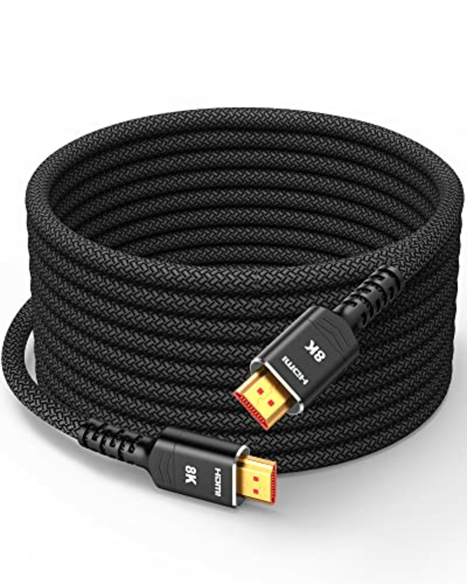 Bild 1 von Highwings HDMI 2.1 Kabel 0.3m 8K Zertifiziertes, 48Gbps Highspeed 8K@60Hz HDMI Kabel 4K@120Hz 7680P eARC HDCP 2.2&2.3 DTS:X Dynamische HDR 10 Dolby Atmos Kompatibel mit PS5/4/3 X-BOX HDTV Monitor