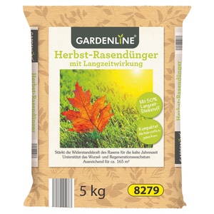 GARDENLINE Herbst-Rasendünger 5 kg