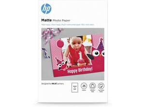 HP Fotopapier matt – 25 Blatt/10 x15 cm