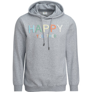 Herren Hoodie mit gummierten Print