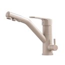 Bild 1 von Sagetta 3 Wege Trinkwasser Armatur Küche Edelstahl für Wasserfilter Küchearmatur 3 in 1 Mischbatterie Verchromt Trinkwasserhahn mit 2 Hebel