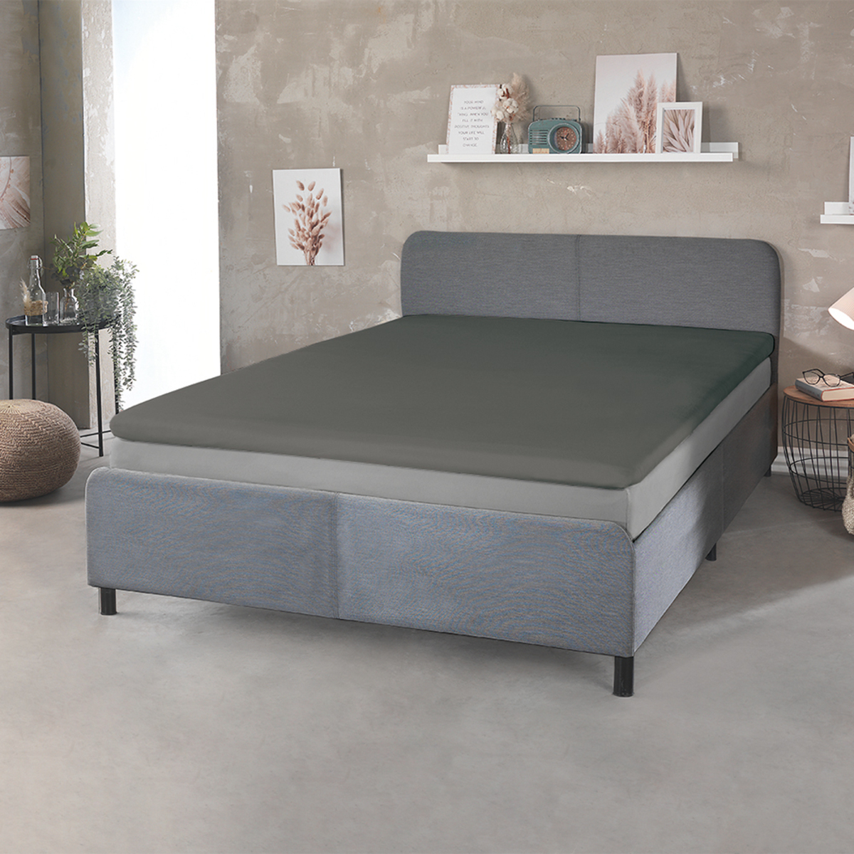 Bild 3 von Dreamtex Topper Jersey-Spannbetttuch - ca. 180 - 200 x 200 - 220 cm