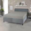 Bild 2 von Dreamtex Boxspring Mikro Interlock Spannbetttuch, 180-200x200-220 cm, Silber, 2er Set