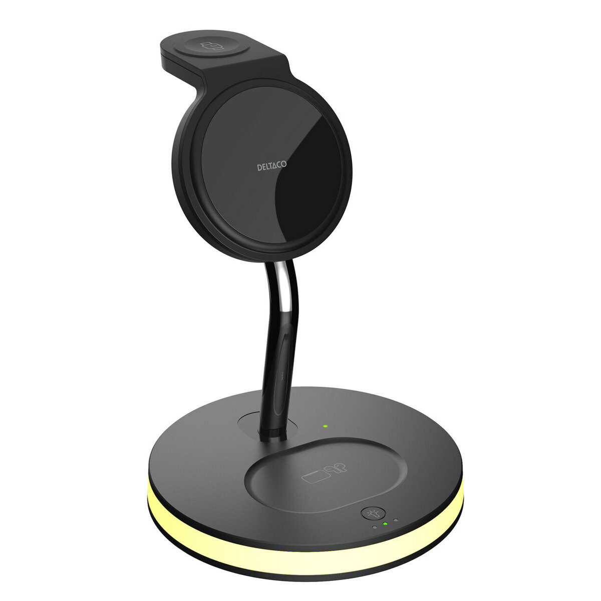 Bild 1 von DELCATO 
                                            3-in-1 Wireless Charger QI-1041 mit LED-Beleuchtung, 15 W