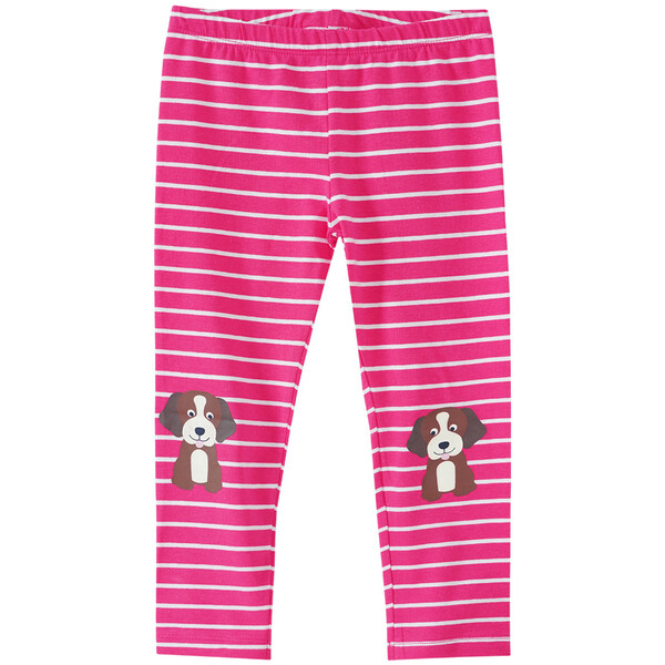 NAME IT Mädchen Leggings Grau - Mit Brush-Effekt Bio-Baumwolle