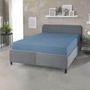 Bild 2 von Dreamtex Boxspring Mikro Interlock Spannbetttuch, 180-200x200-220 cm, Azurblau, 2er Set