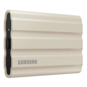 SAMSUNG 
                                            Portable SSD Festplatte T7 Shield, 1 TB, beige