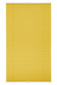 Lichtblick Plissee Klemmfix, ohne Bohren, verspannt - Gelb, 90 cm x 210 cm (B x L)