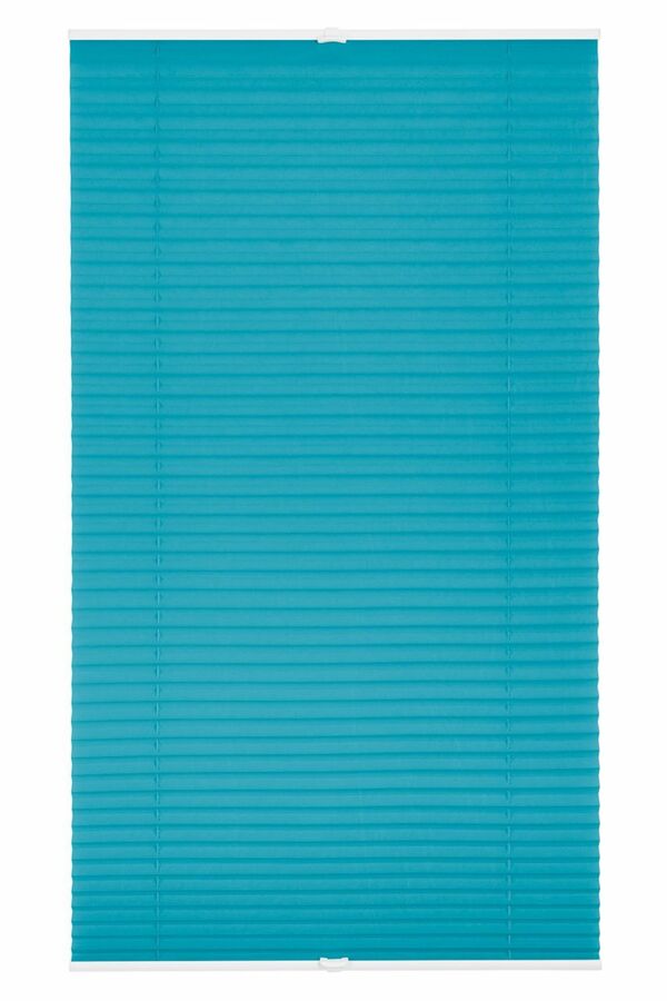 Bild 1 von Lichtblick Plissee Klemmfix, ohne Bohren, verspannt - Blau, 120 cm x 130 cm (B x L)