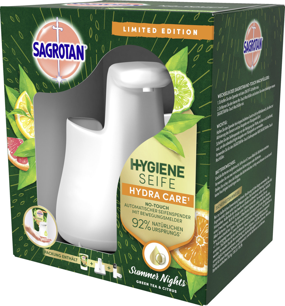 Bild 2 von Sagrotan No-Touch Automatischer Seifenspender Starterset Summer Nights