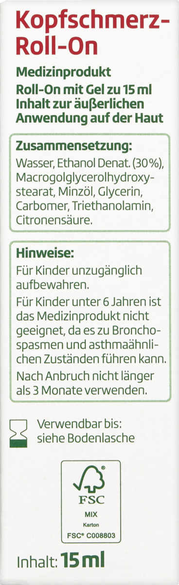 Bild 2 von altapharma Kopfschmerz-Roll-On