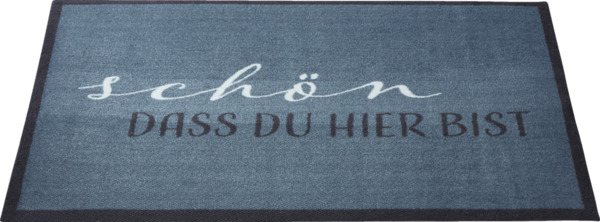 Bild 2 von IDEENWELT Schmutzfangmatte Schön, dass du hier bist grün