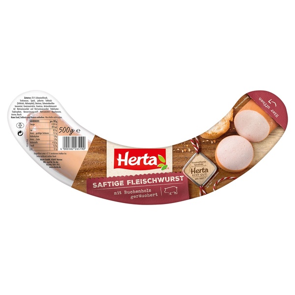 Bild 1 von HERTA Saftige Fleischwurst 500 g