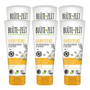 BLÜTE-ZEIT Handcreme Bio-Gänseblümchen 75 ml, 6er Pack