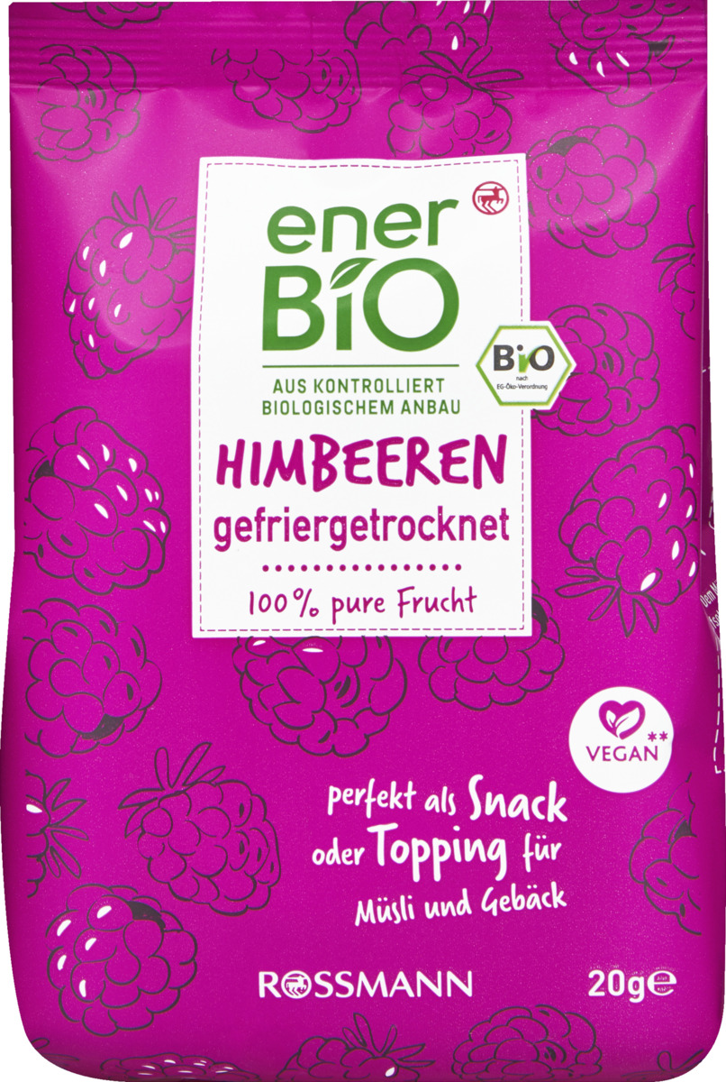Bild 1 von enerBiO Himbeeren gefriergetrocknet