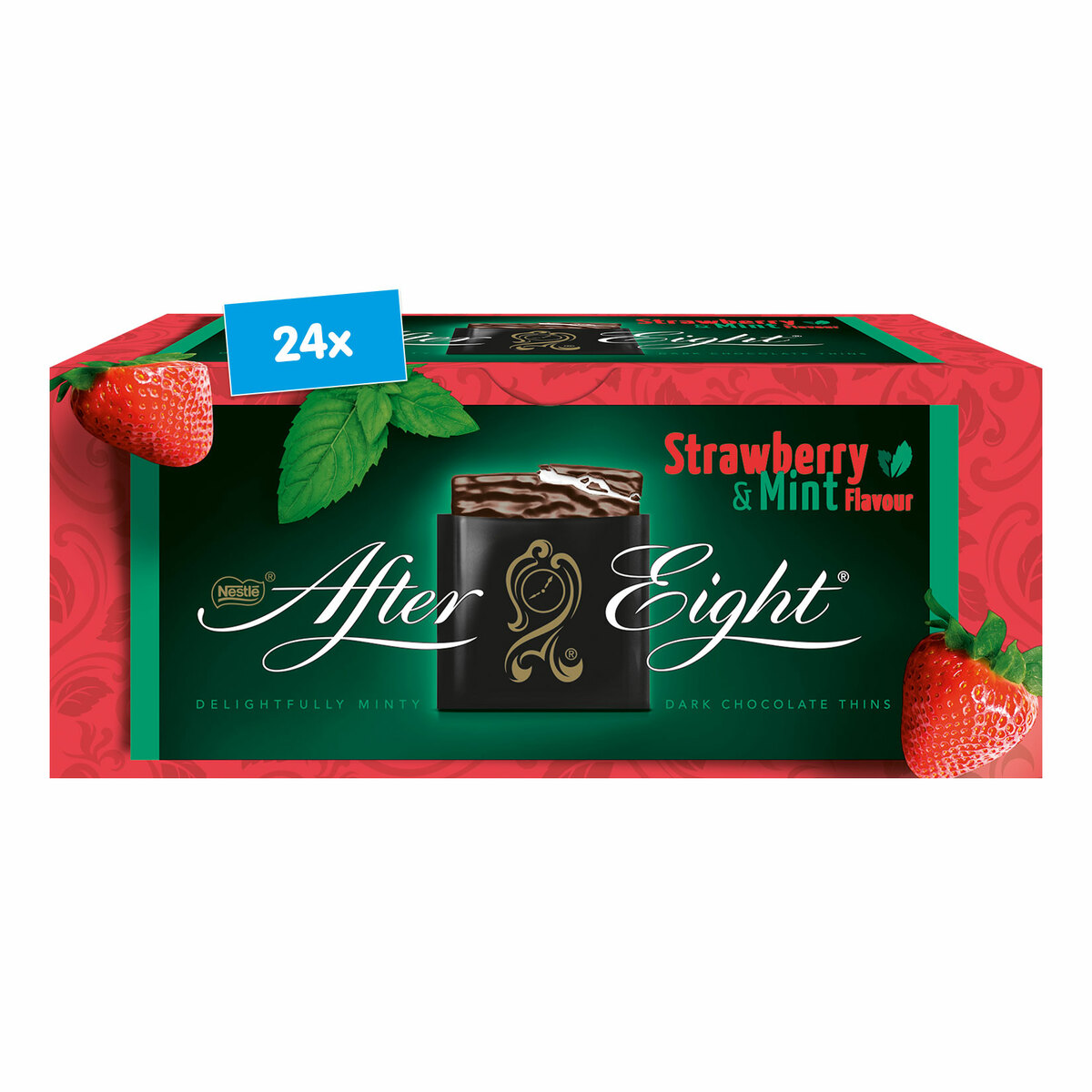 Bild 1 von Nestle After Eight Strawberry & Mint Flavour 200 g, 24er Pack