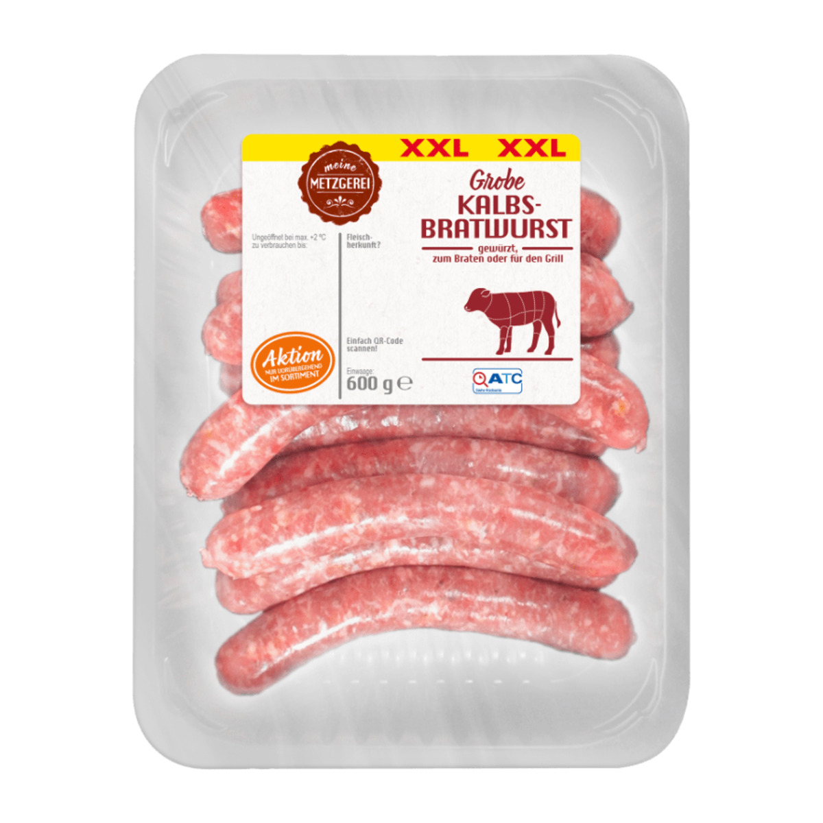 Bild 2 von MEINE METZGEREI Kalbs-Bratwurst XXL