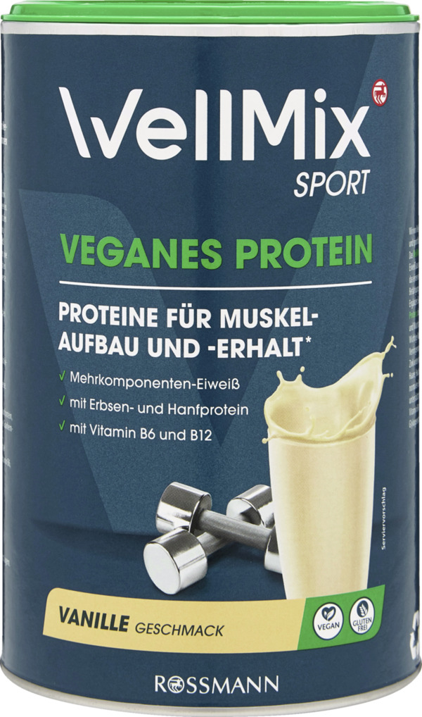 Bild 1 von WellMix Sport Veganes Protein Vanille 300g 23.30 EUR/1 kg