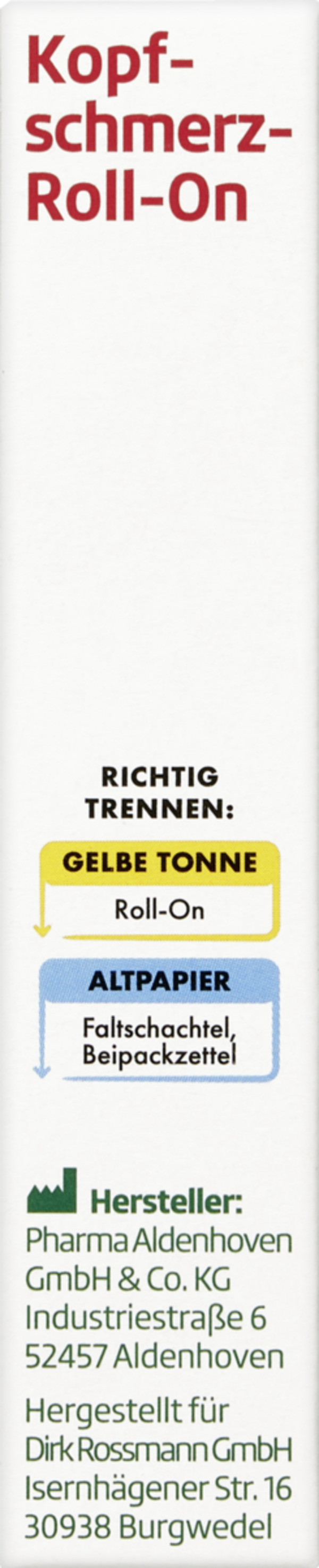 Bild 4 von altapharma Kopfschmerz-Roll-On