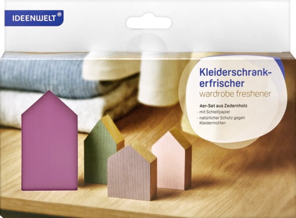 Bild 1 von IDEENWELT 4er Set Kleiderschrankerfrischer